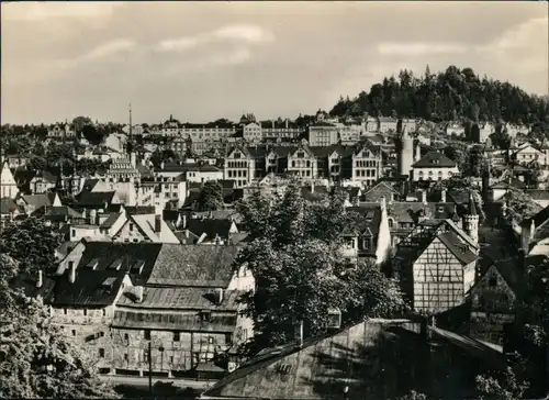 Ansichtskarte Pößneck Blick auf den Ort 1968