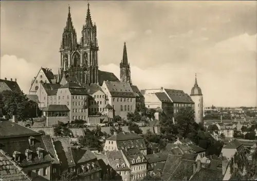 Ansichtskarte Meißen Dom 1970