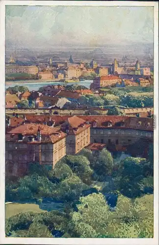 Postcard Prag Praha Staré zámecké schody 1929
