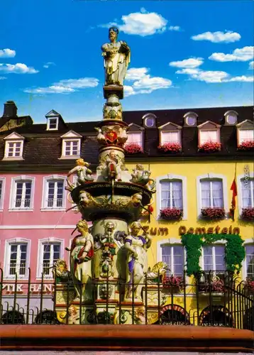 Ansichtskarte Trier Petrusbrunnen auf dem Hauptmarkt 