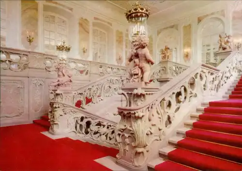 Ansichtskarte Trier Kurfürstl. Palais - Barocktreppe 1995