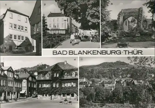 Bad Blankenburg Gedenkstätte, Erholungsheim, Burgruine Greifenstein, Markt 1985