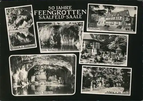 Ansichtskarte Saalfeld (Saale) Feengrotten 1964