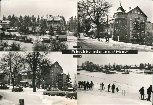 Ansichtskarte Friedrichsbrunn Sanatorium, Hotel, Übungshang 1982
