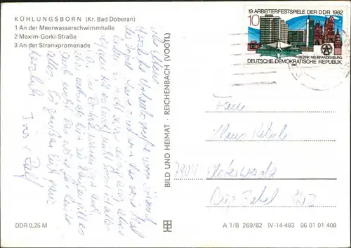 Kühlungsborn Meerwasserschwimmhalle, Maxim-Gorki-Straße, Strandpromenade 1982