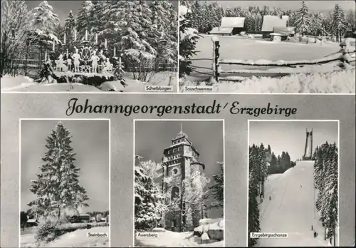 Johanngeorgenstadt Schwibbogen, Sauschwemme, Auersberg, Schanze 1976