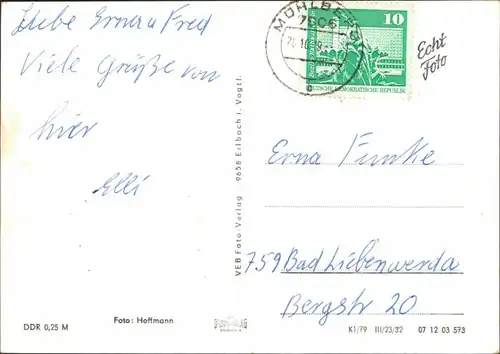 Schellerhau-Altenberg (Erzgebirge) Teilansicht, Parkanlage, Gasthaus 1979