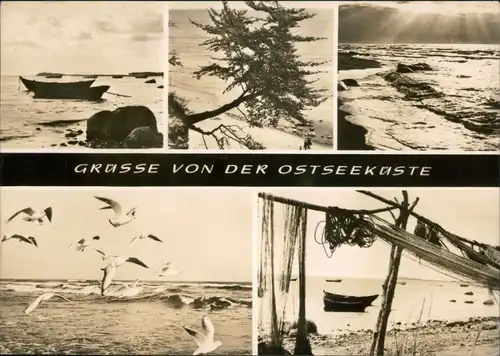 Ansichtskarte Mecklenburg Vorpommern Grüße von der Ostseeküste 1970