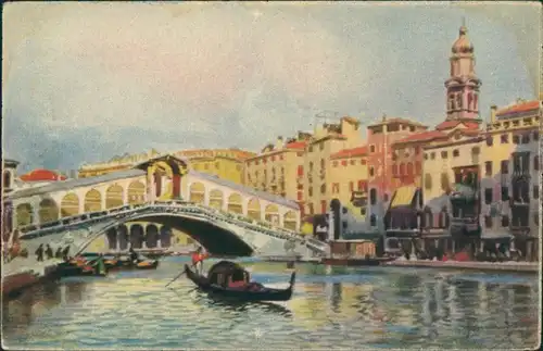 Cartoline Venedig Venezia Ponte di Rialto 1929 