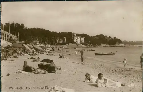 CPA Juan-les-Pins Villen - Strandleben 1928 