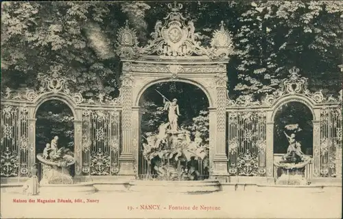 CPA Nancy Fontaine de Neptun 1924 