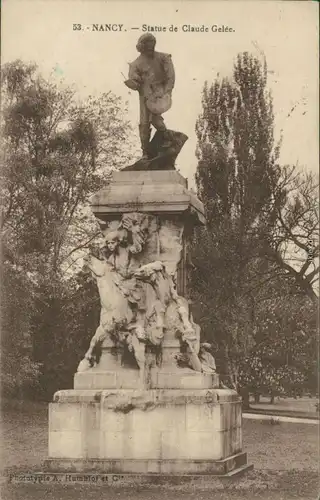 CPA Nancy Statue de Claude Gelee 1924 