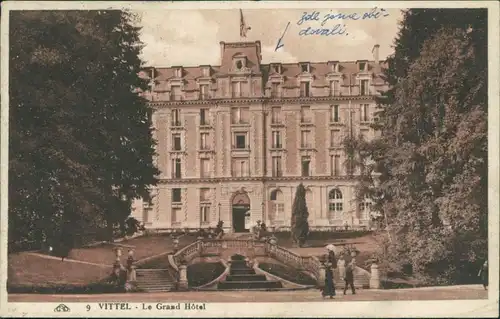 CPA Vittel Le Grand Hotel 1929 