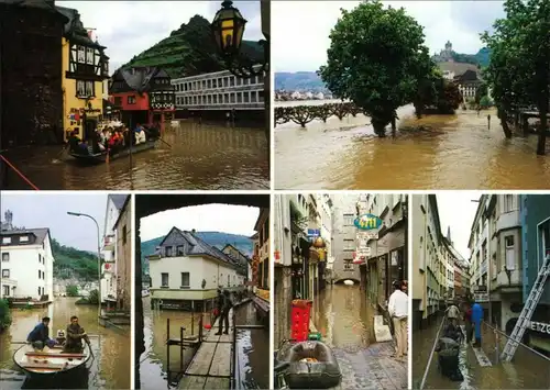 Ansichtskarte Cochem Kochem Moselhochwasser 1995