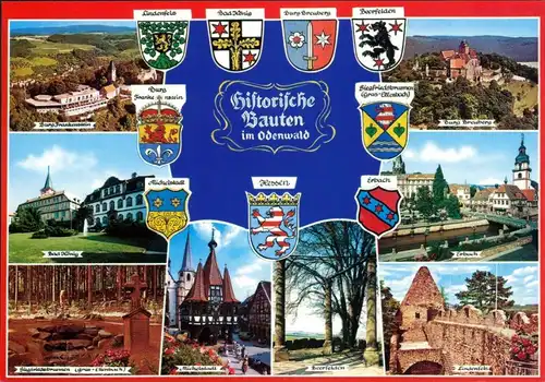 _Baden-Württemberg Allgemein Historische Bauten im Odenwald - Burg Frankenstein, Lindenfels, Beerfelden 1995