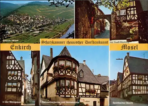 Enkirch-Traben-Trarbach Panorama, Weingasse, Ratsweinschenke, Sponheimer-Bezirk 1993