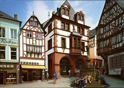 Ansichtskarte Bernkastel-Kues Berncastel-Cues Markt mit Rathaus 1995
