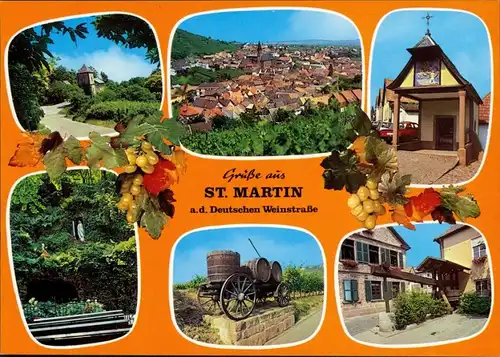 Sankt Martin (Pfalz) Deutsche Weinstraße, Panorama, Kapelle 1995