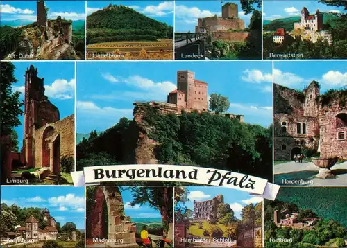 Klingenmünster Burgenland Pfalz - Hardenburg, Limburg, Madenburg, Landeck 1995
