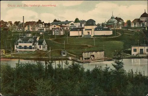 Postcard Reichenberg Liberec Ausstellung - Gesamtansicht 1906 