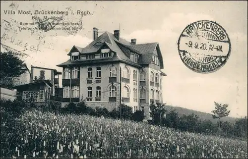 Brückenberg-Krummhübel Karpacz Górny Karpacz Partie an der Villa Most 1919 