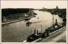 Postcard Neufahrwasser-Danzig Gdańsk/Gduńsk Kanal - Hafen - Stadt 1929 