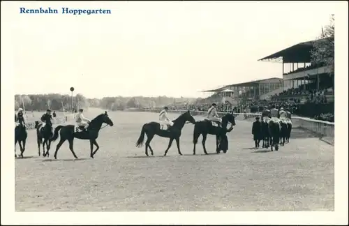 Ansichtskarte Dahlwitz-Hoppegarten Renntag - Rennbahn - Hoppegarten 1929 