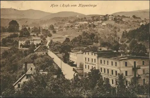 Hain im Riesengebirge-Giersdorf Przesieka Podgórzyn Straße und Hotels 1926 