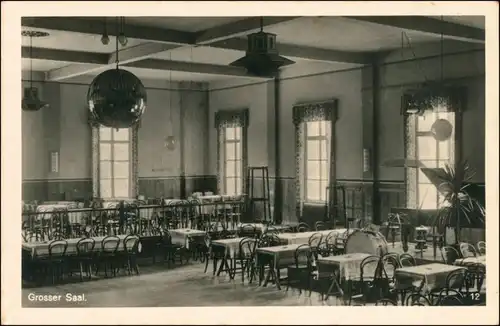 Ansichtskarte Königslutter am Elm Großer Saal - Waldgaststätte 1930 