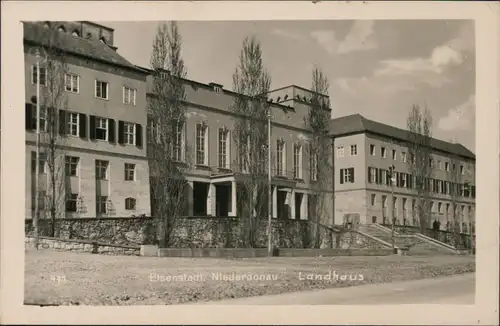 Ansichtskarte Eisenstadt Partie am Landhaus 1943 