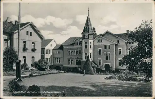 Clausthal-Zellerfeld Straßenpartie Sanatorium Schwarzenbach 1940 