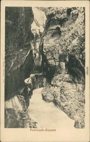 Ansichtskarte Garmisch-Partenkirchen Partie am Partnachklamm 1906 