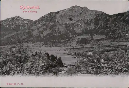 Ansichtskarte Kirchberg-Bad Reichenhall Blick auf die Stadt 1905 