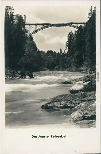 Bad Bayersoien Bau der Ammerhochbrücke/ Echelsbacher Brücke 1929 