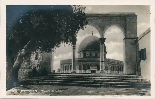 Jerusalem Jeruschalajim (רושלים) Mosque of Omar/Moschee Omar 1929 