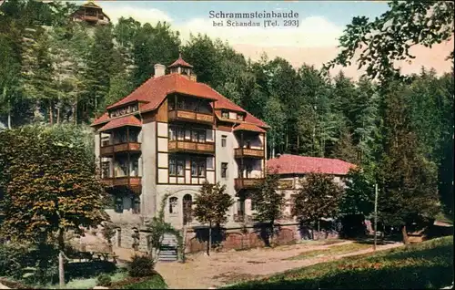 Ansichtskarte Kirnitzschtal Schrammsteinebaude 1913 