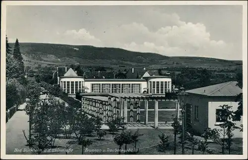 Ansichtskarte Bad Dürkheim Brunnen- und Traubenkurhalle 1928 