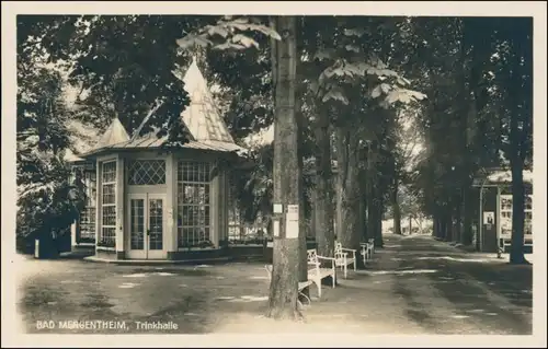 Ansichtskarte Bad Mergentheim Straßenpartie - Trinkhalle 1930 