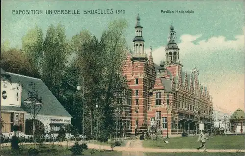 Postkaart Brüssel Bruxelles EXPO - Pavillon Hollandaise 1910 