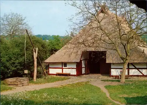Mueß-Schwerin Freilichtmuseum - Museumshof mit Wohnhaus u. Ziehbrunnen 1990