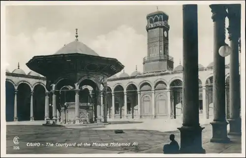 Kairo القاهرة The Courtyard of the Mosquw Mohamed Ali 1929 