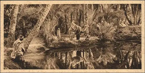 Ägypten (allgemein) Oase Egypt Rest for drinking Trachten Typen Ägypten 1928 