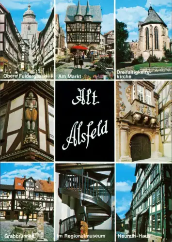 Alsfeld Obere Fuldergasse, Am Markt, Dreifaltigkeitskirche, Grabbrunnen 1994