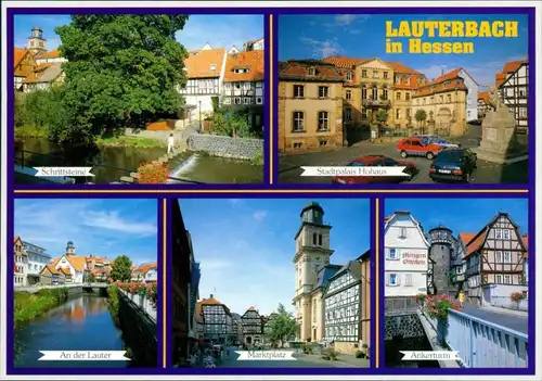 Lauterbach (Hessen) Schrittsteine, Stadtpalais Hohaus,  Lauter, Marktplatz 1994