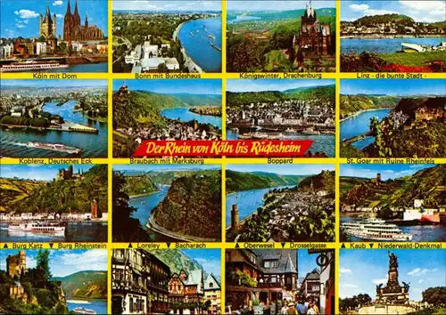 Ansichtskarte Rüdesheim (Rhein) Der Rhein von Köln bis Rüdesheim 1994
