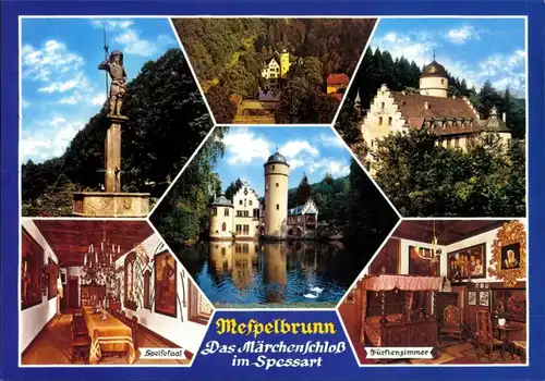 Ansichtskarte Mespelbrunn Wasserschloss 1994
