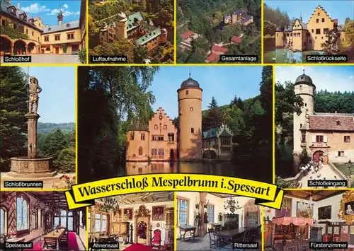 Ansichtskarte Mespelbrunn Wasserschloss 1994