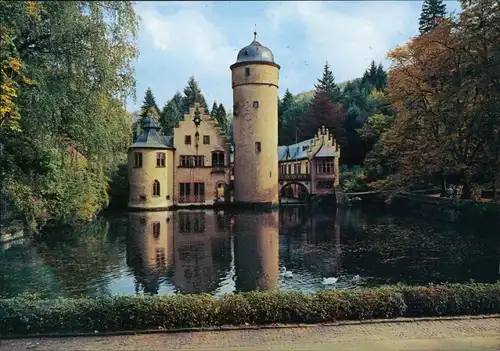 Ansichtskarte Mespelbrunn Wasserschloss 1995