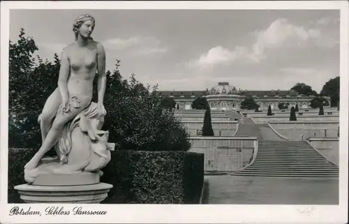 Ansichtskarte Potsdam Schloss Sanssouci 1932