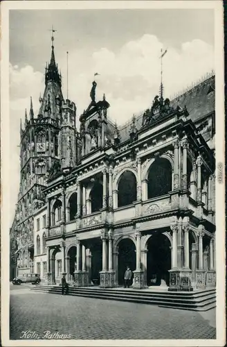 Ansichtskarte Köln Rathaus 1932